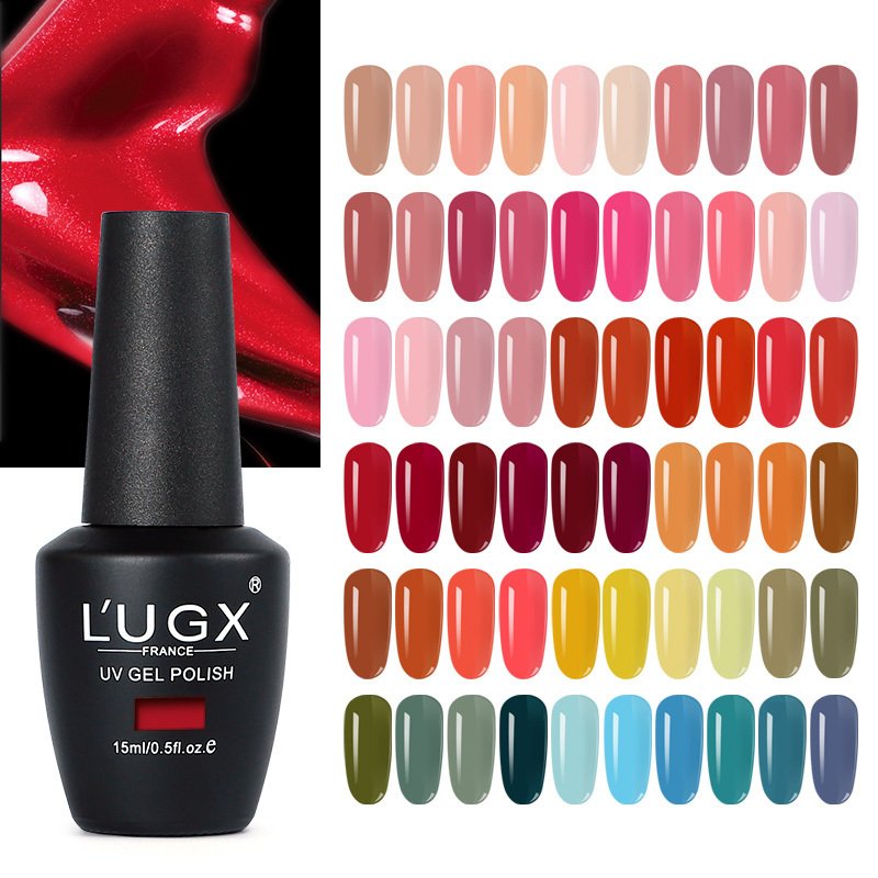 L'UGX Nails Products Top Supplies Nail Salon Kit Glitter Non Toxic Nail Art Vegan Glue Polish UV Gel