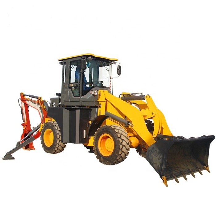 small garden tractor loader and backhoe with mower for sale