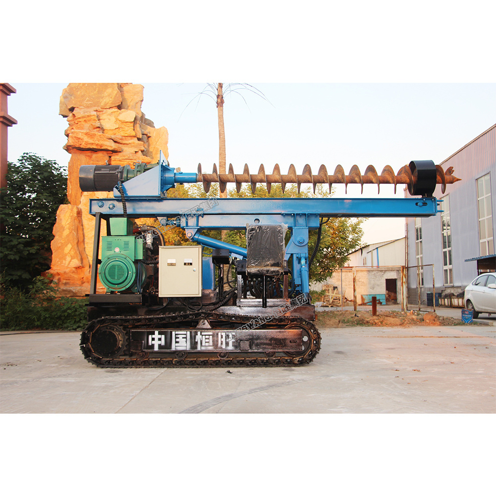 Factory direct sale 2023 Hengwang drop hammer screw pile driver bore pile machine with CE ISO