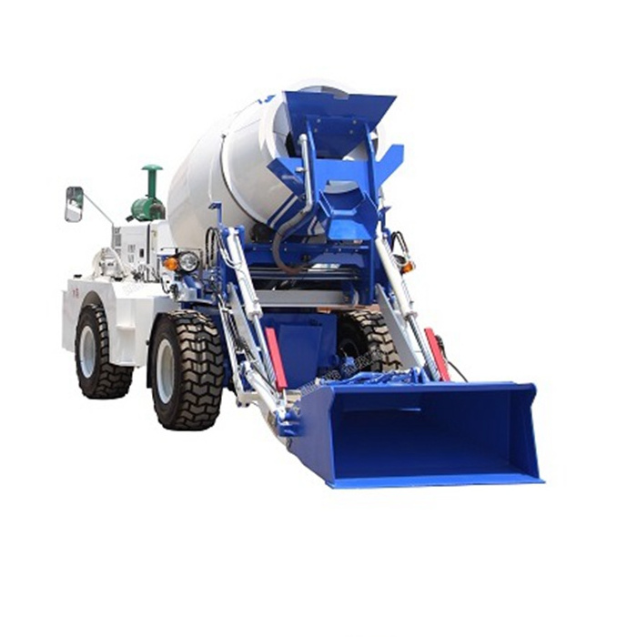 1.2CBM self loading concrete mixer with pump