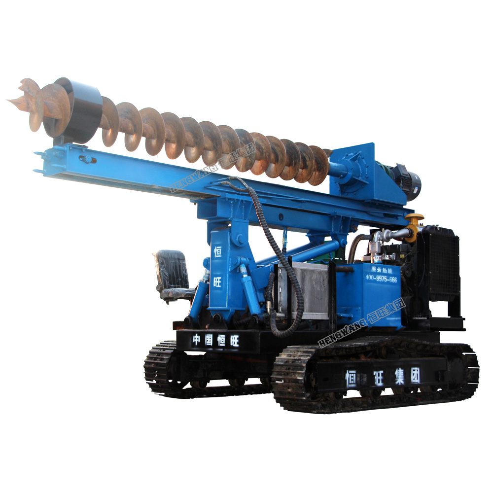 Factory direct sale 2023 Hengwang drop hammer screw pile driver bore pile machine with CE ISO