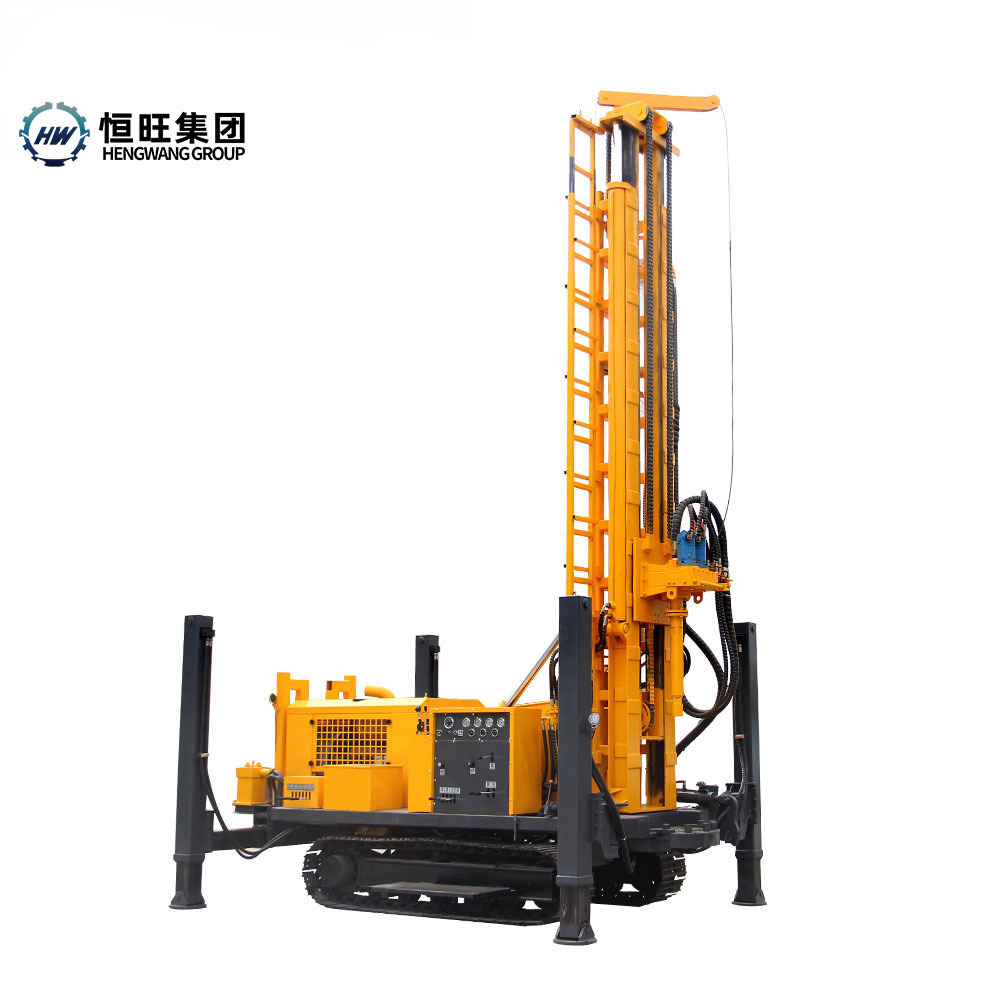 China Hengwang High Quality Portable Deep Water Well Rotary Crawler Drilling Rig