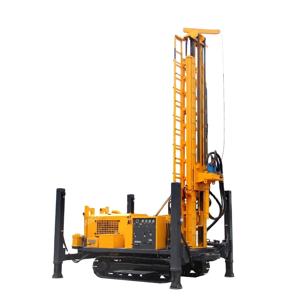 HQZ-320L 500m depth water well drilling borehole rig machine  equipment