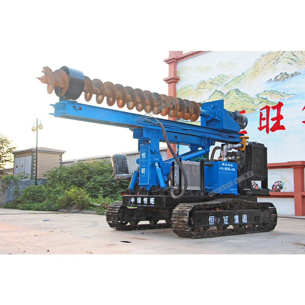 Factory direct sale 2023 Hengwang drop hammer screw pile driver bore pile machine with CE ISO