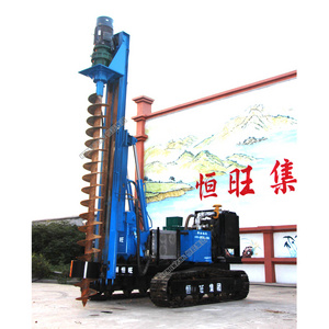 Factory direct sale 2023 Hengwang drop hammer screw pile driver bore pile machine with CE ISO