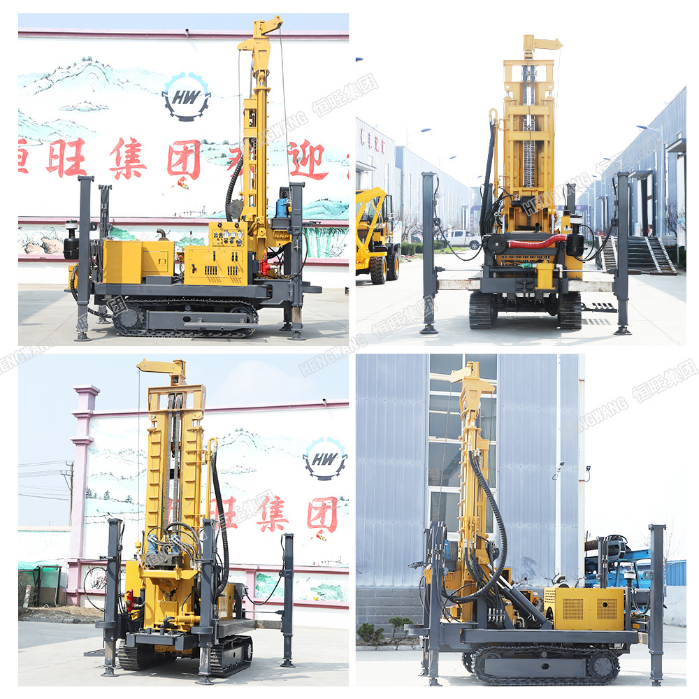 track-mounted water well drilling rig deep ground crawler drilling rig machine portable water well drilling rigs for soil test