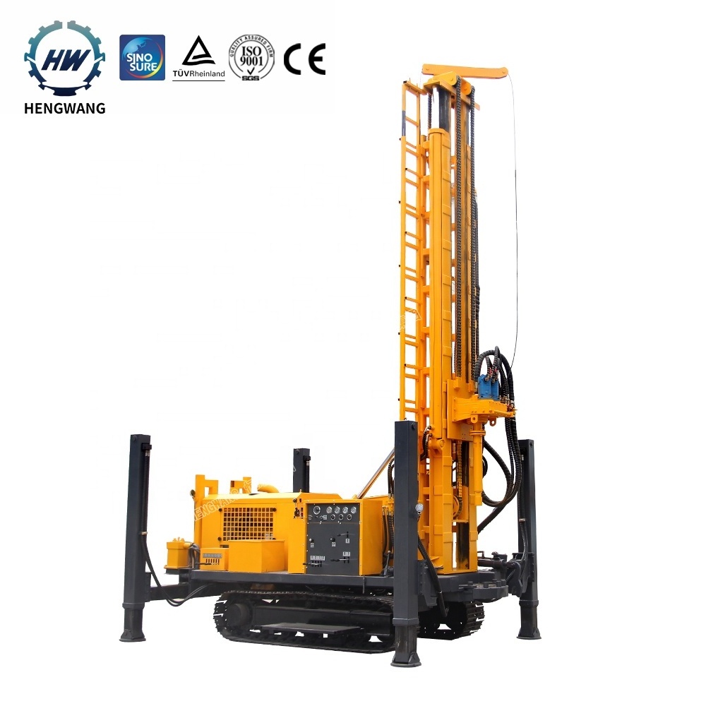 150m Mud Pump Drilling Rig Water Well/Air Compressor Drill Rig For Deep Well