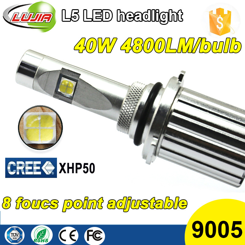 4300K 6000K led fog light L5 xhp50 led headlight bulbs 9004 9005 9006 9007 H4 H7 H8 H10 H13 led car headlight bulb d1 d2 d3 d4