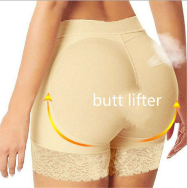 Women Lace Seamless Boyshort Slimming Pants Butt Lifter Booty Padded Butt Hip Enhancer Shaper Panties