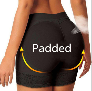 Women Lace Seamless Boyshort Slimming Pants Butt Lifter Booty Padded Butt Hip Enhancer Shaper Panties