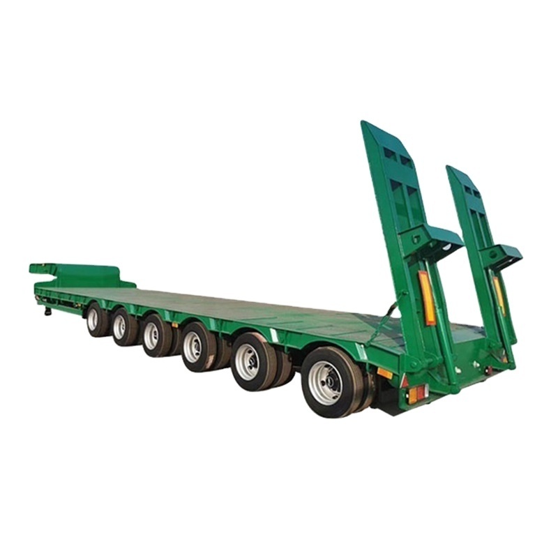 Factory manufactures container flatbed 40 feet 3 axle 4 axle truck semi trailer flatbed trailer for sale