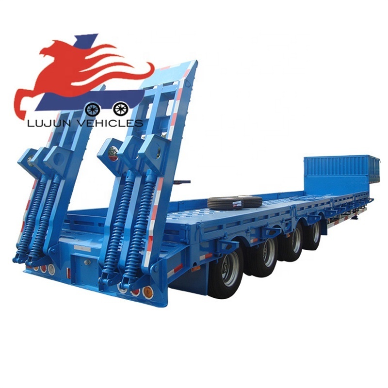 Factory manufactures container flatbed 40 feet 3 axle 4 axle truck semi trailer flatbed trailer for sale