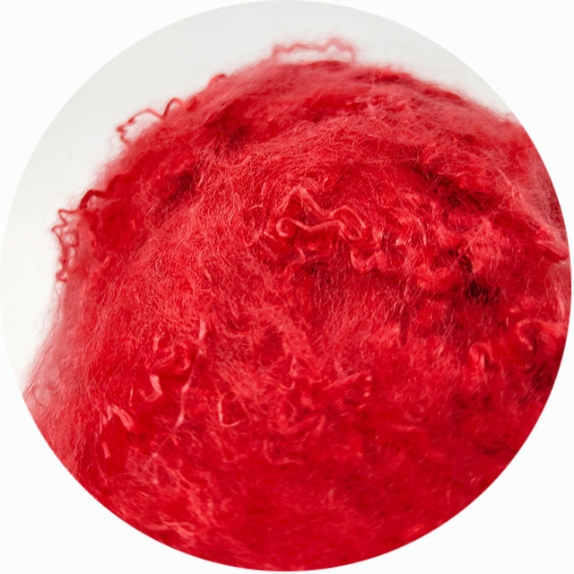 2D 51MM Red Low melt Polyester Fiber