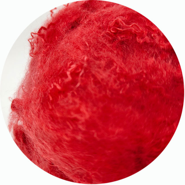 2D 51MM Red Low melt Polyester Fiber