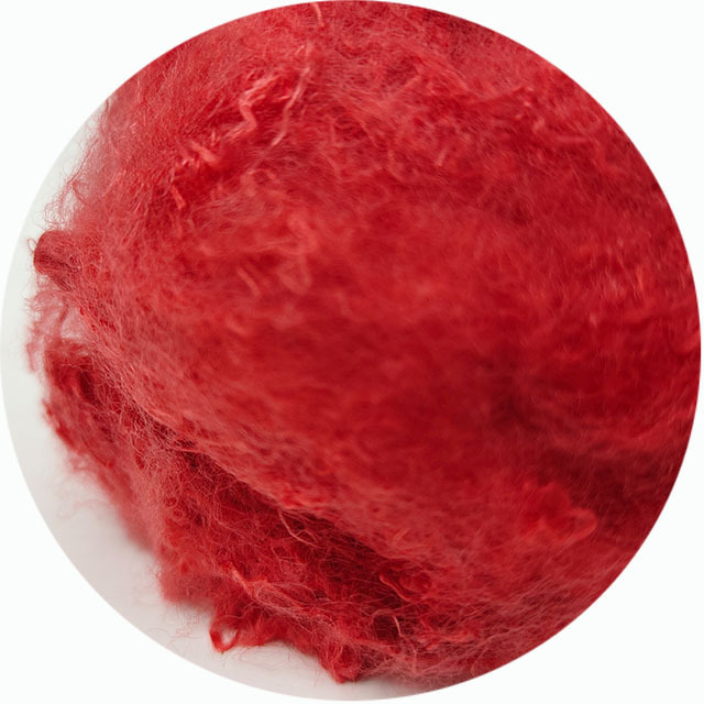 2D 51MM Red Low melt Polyester Fiber