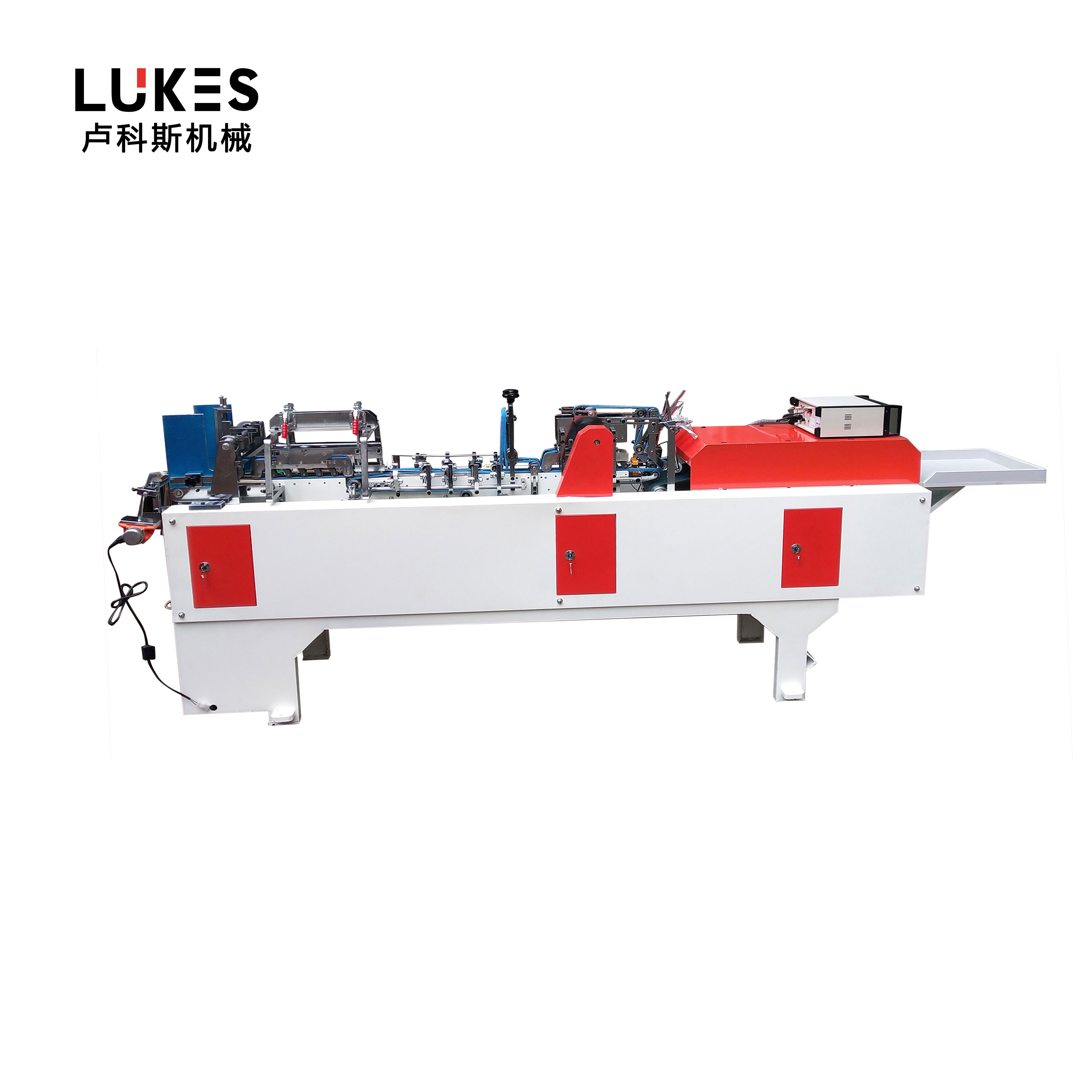 ZH500 Automatic Folder Gluer Crash Lock Bottom Spare Parts Gluing Machine with Cold Glue 380v