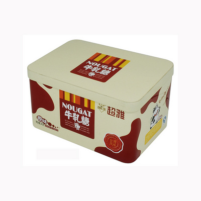 food grade Rectangular wholesale candy tin can cookie packaging box custom gift metal chocolate tins