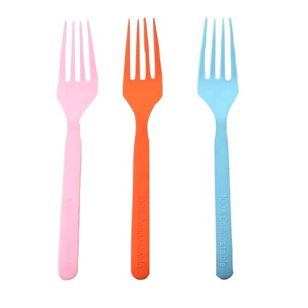 LULA Custom Made Brand Names Plastic Disposable Set Cutlery Eco-friendly Cornstarch Biodegradable Knife Spoon Fork CPLA Utensils