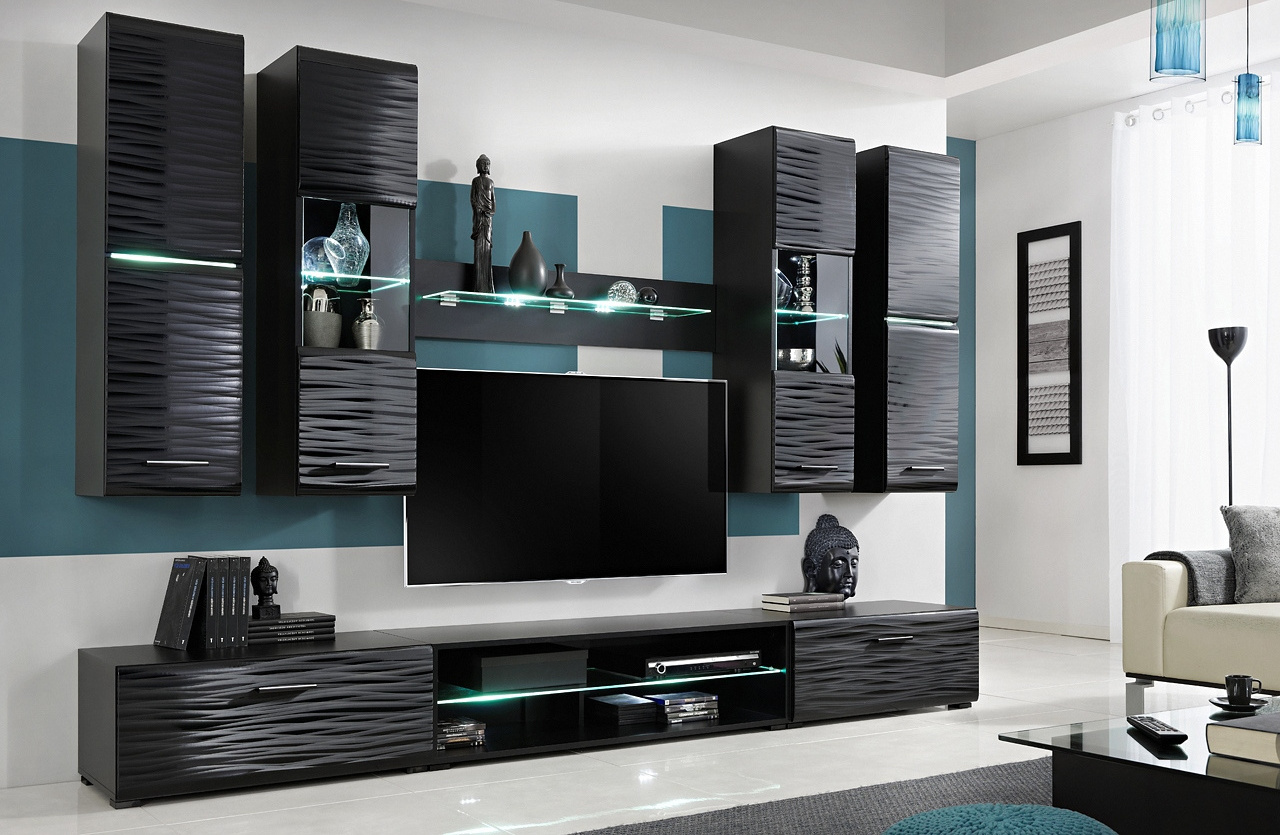 tv stand shelf and wall cabinet set tv wall unit