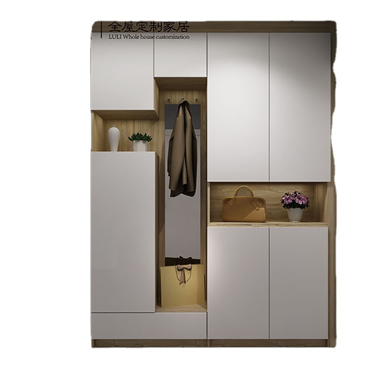 Modern Style Full House Design With Grey Furniture Bedroom Wardrobe