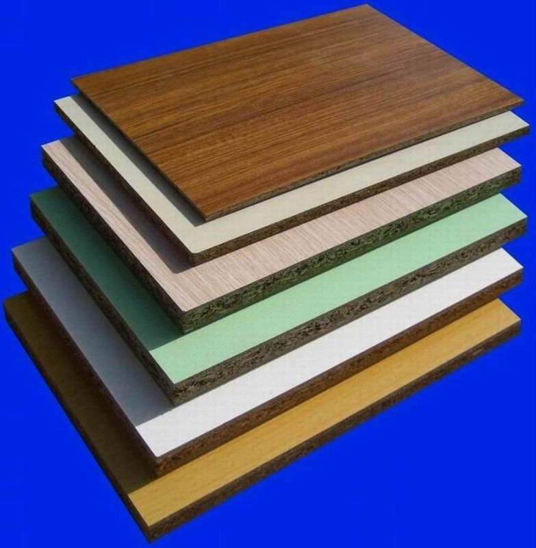 wood color Melamine particle board laminated chipboard