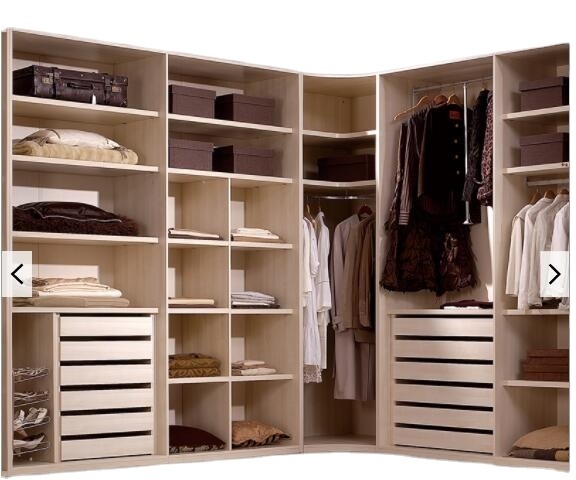 Customized Modern Home Bedroom Clothes Wardrobe Closet with doors