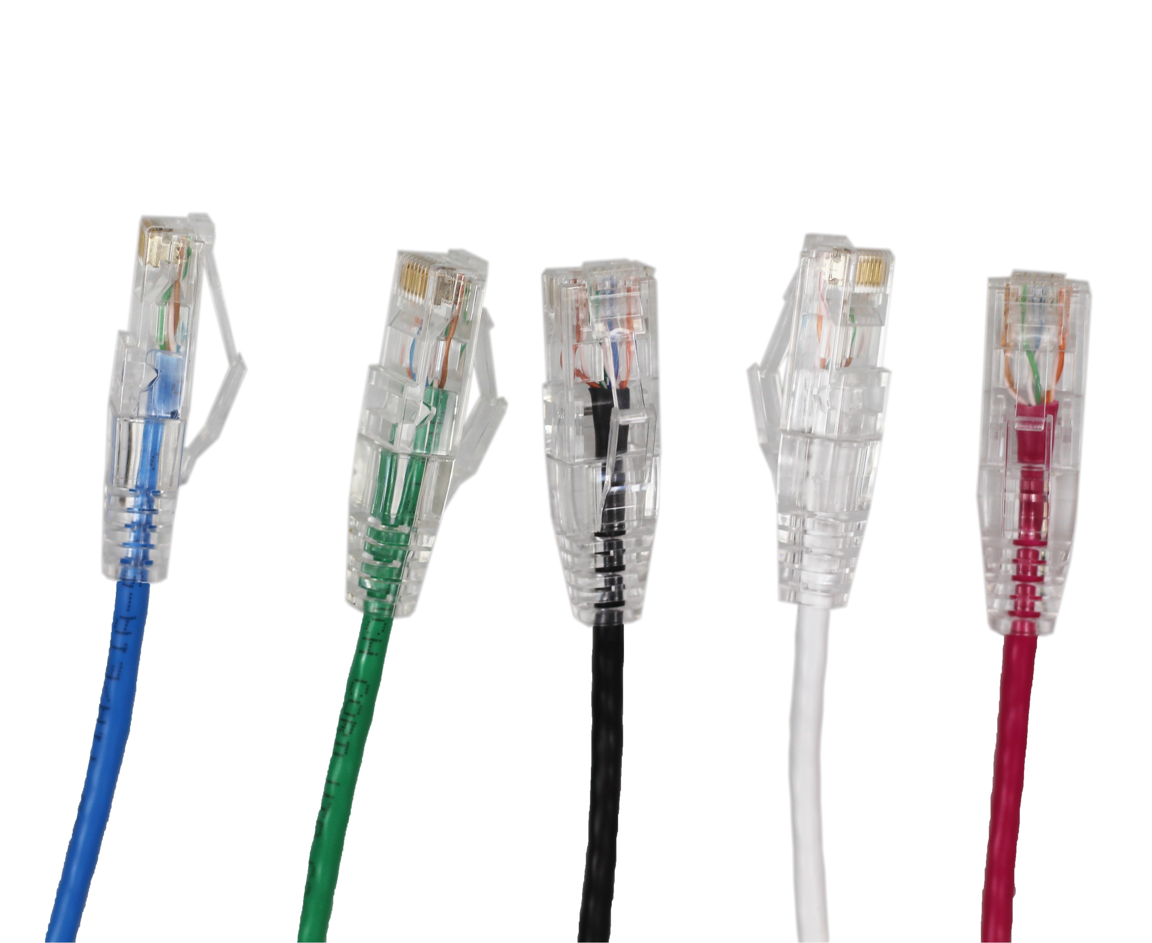 Slim 1-100ft Ultra Thin Cat6 Utp RJ45 Patch Cable Multi Color