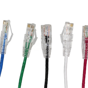 Slim 1-100ft Ultra Thin Cat6 Utp RJ45 Patch Cable Multi Color