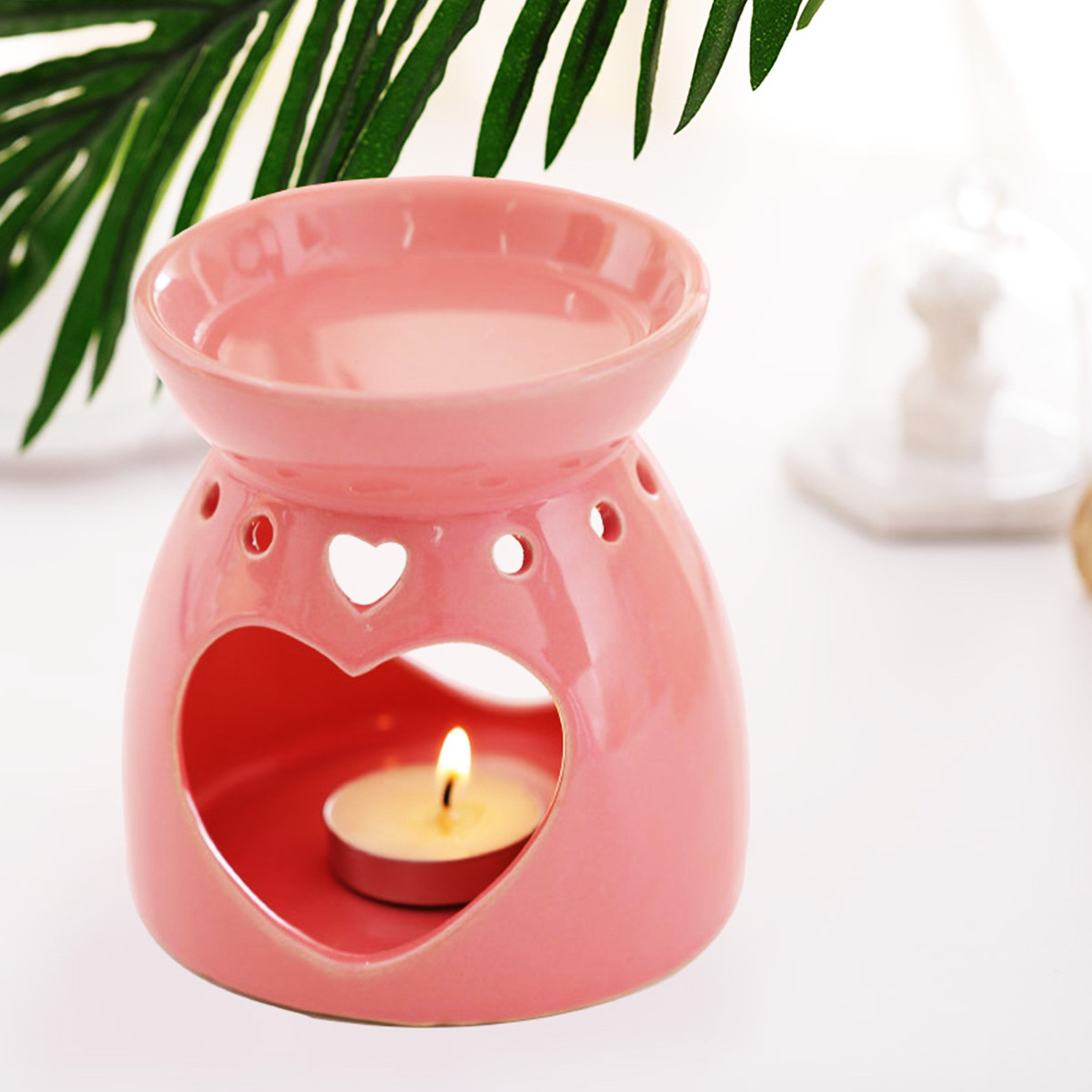 mini modern bulk ceramic tea light fragrance essential aroma oil wax melt Aromatherapy Essential Oil Burner