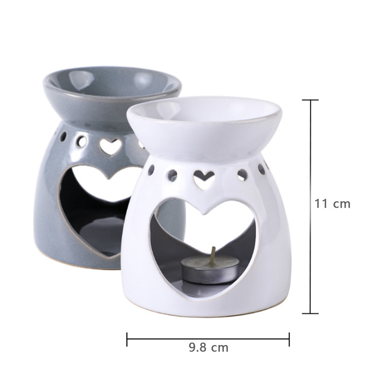 mini modern bulk ceramic tea light fragrance essential aroma oil wax melt Aromatherapy Essential Oil Burner