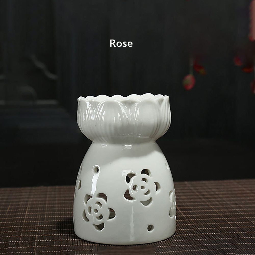 Ceramic Wax Melt Warmer Candle Burner Oil Warmer Bulk Incense Porcelain Wholesale Custom Luxury Tea Light Wax Warmer 100pcs N/A