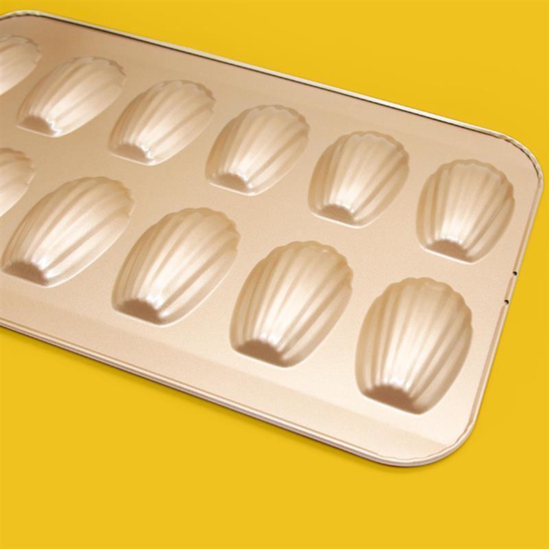 Stainless Steel Cake Mould Muffin Madeleine Pan 12-Cavity Madeleines Cake Baking Pans Tray Shell Shaped Mold Nonstick