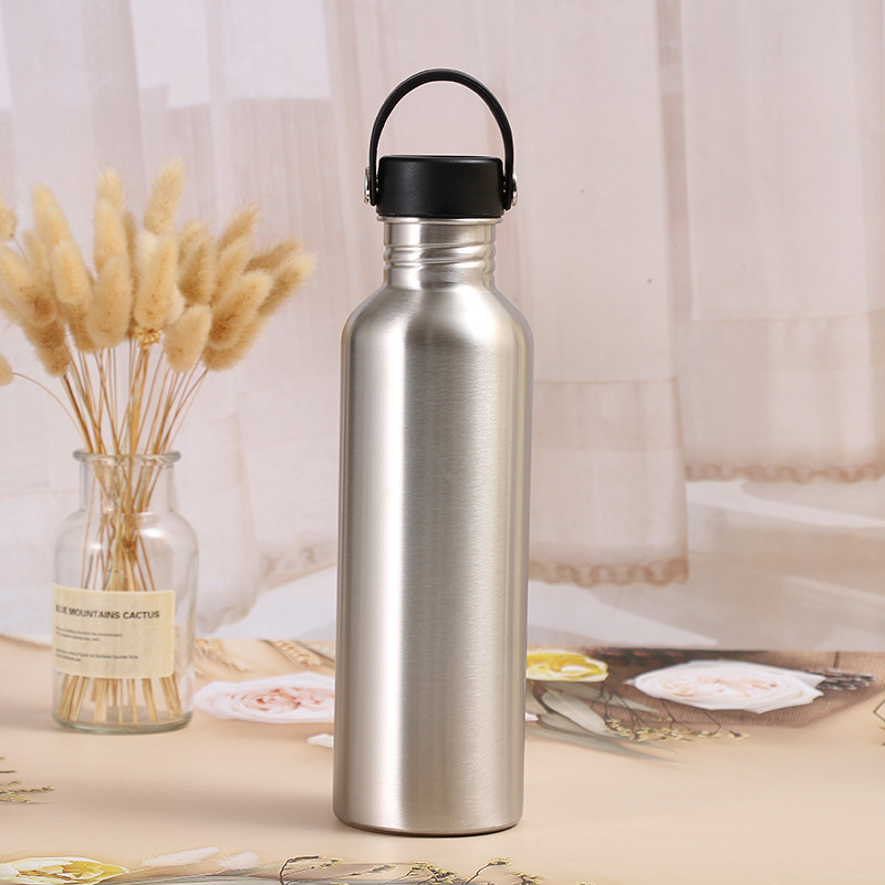 1 litre water bottle single wall light weight stainless steel running water bottle