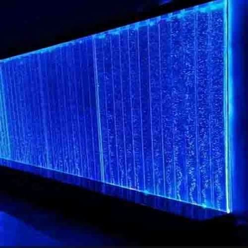 Waterfall water wall bubble feature room divider partition indoor led water bubble wall