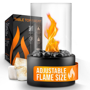 Wholesale Smokeless Mini Tabletop Portable Ethanol Fireplace Fire Pit Propane Fire Concrete Bowl