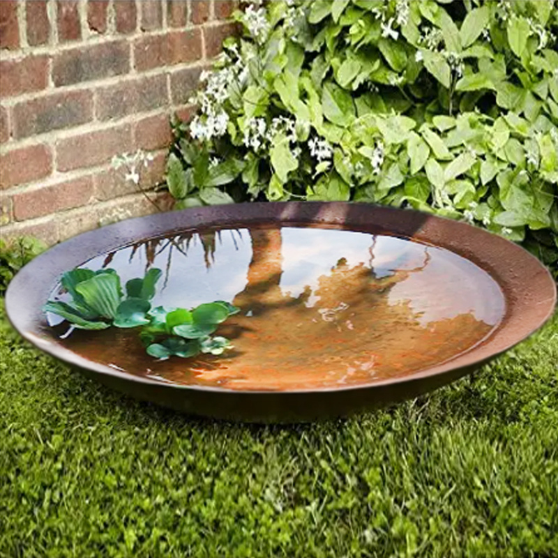 Garden Decoration Pond Water Feature Fountains Outdoor Corten Steel Water Pond