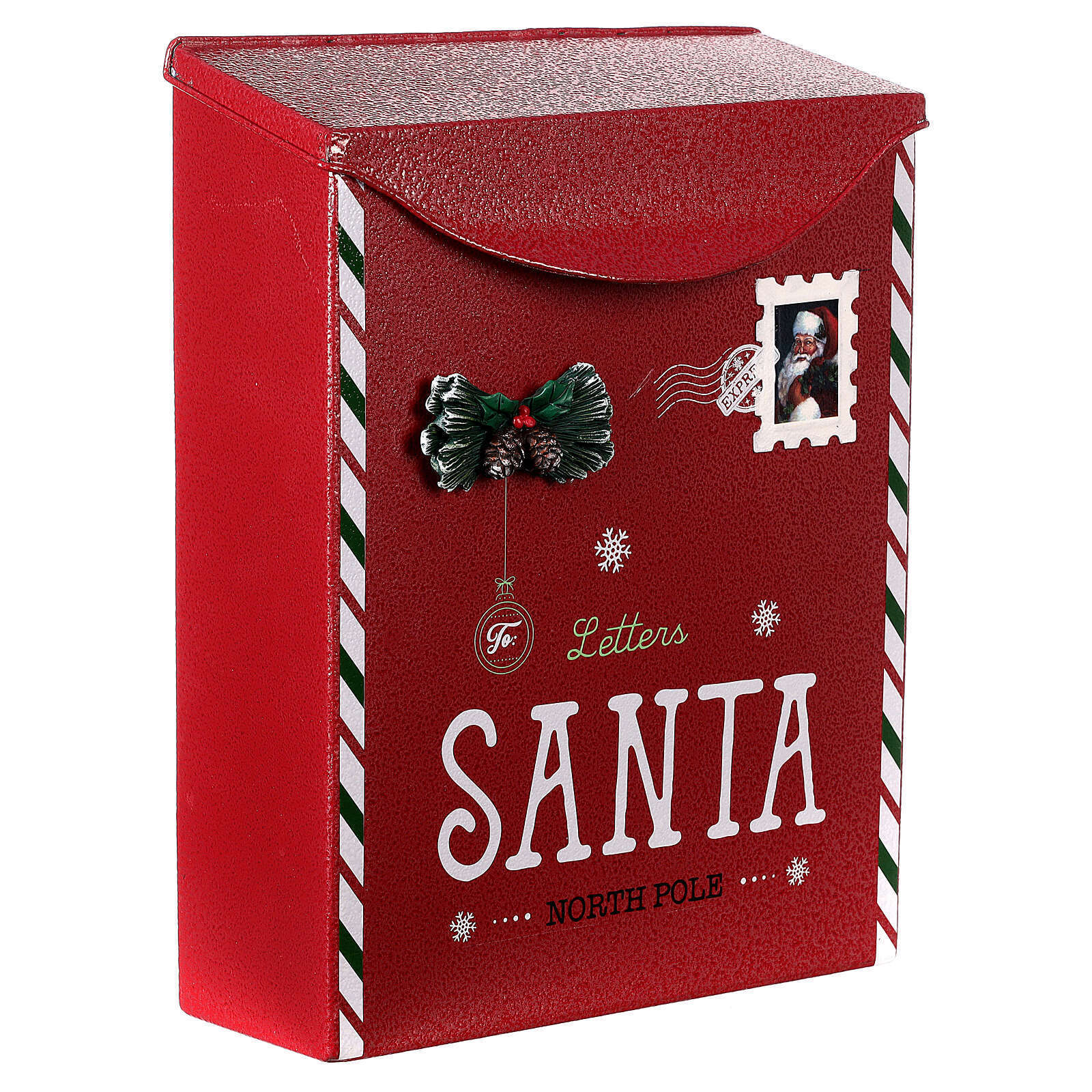 Customised decoration tin mail box christmas gift box mailing