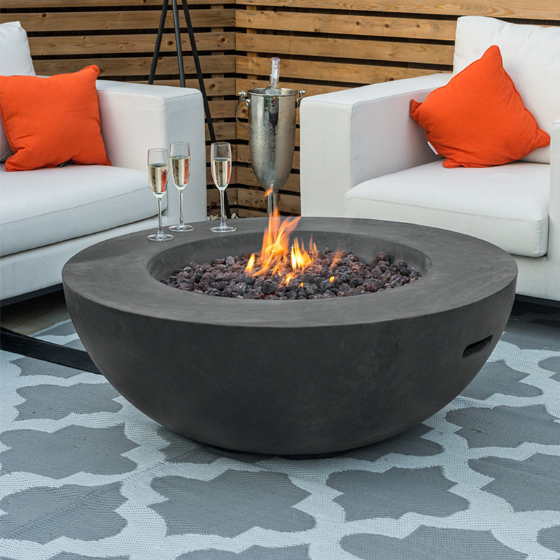 Morden garden fire pit high outdoor propane round fire table