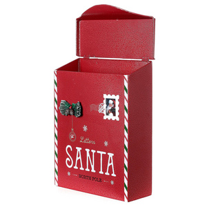 Customised decoration tin mail box christmas gift box mailing