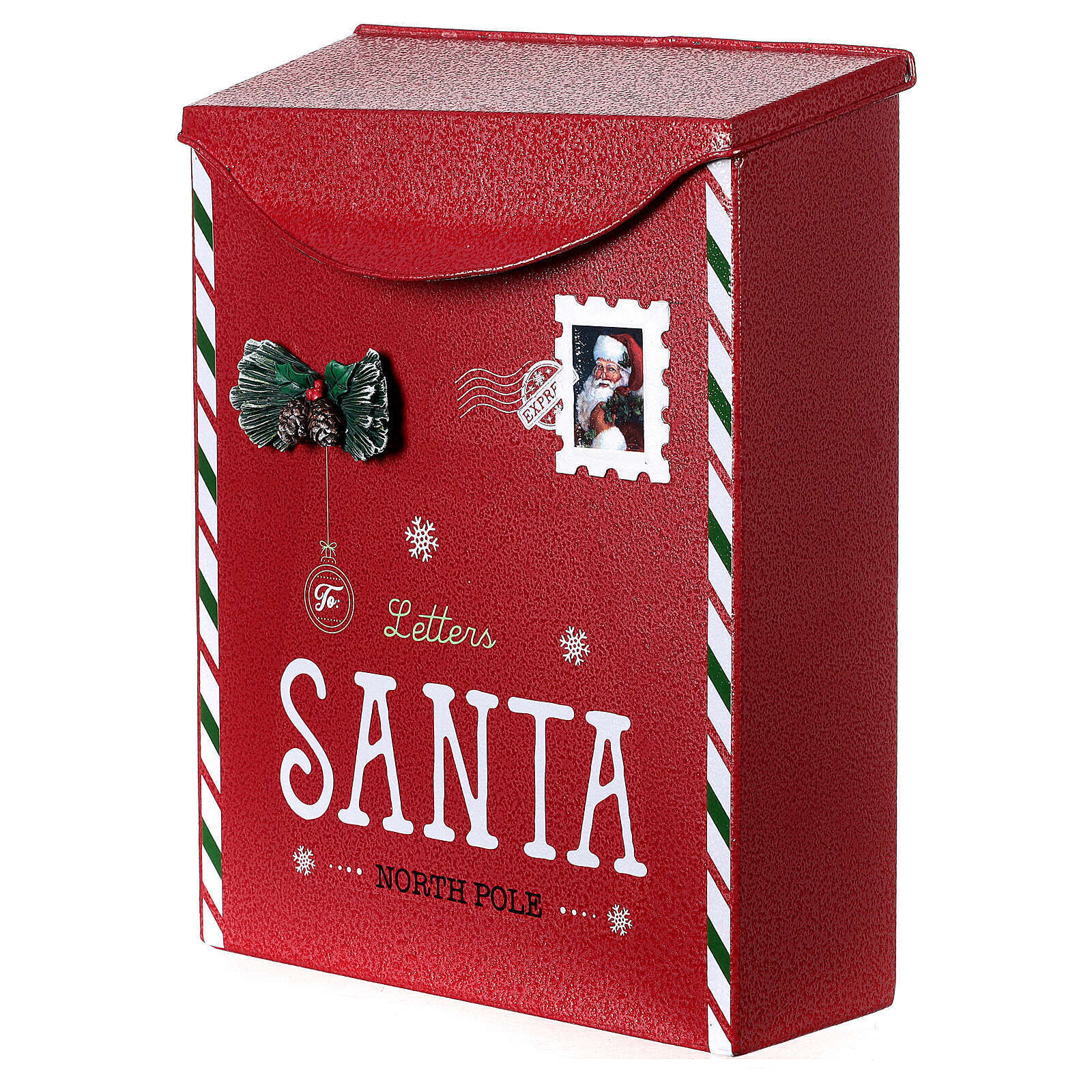 Customised decoration tin mail box christmas gift box mailing