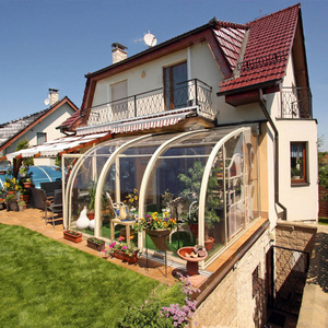 Waterproof Garden Greenhouses Small Steel And Glass Green House For Home