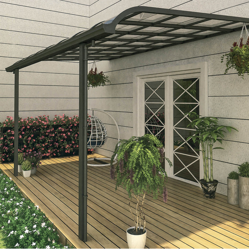 Custom 10x10 polycarbonate awning patio covering outdoor aluminium canopy roof