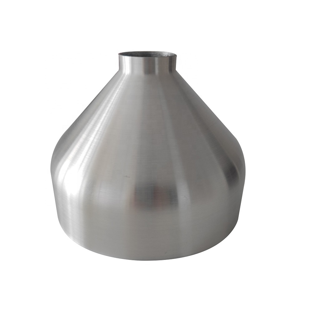 Contemporary customized aluminum parabolic brush lamp shade cover