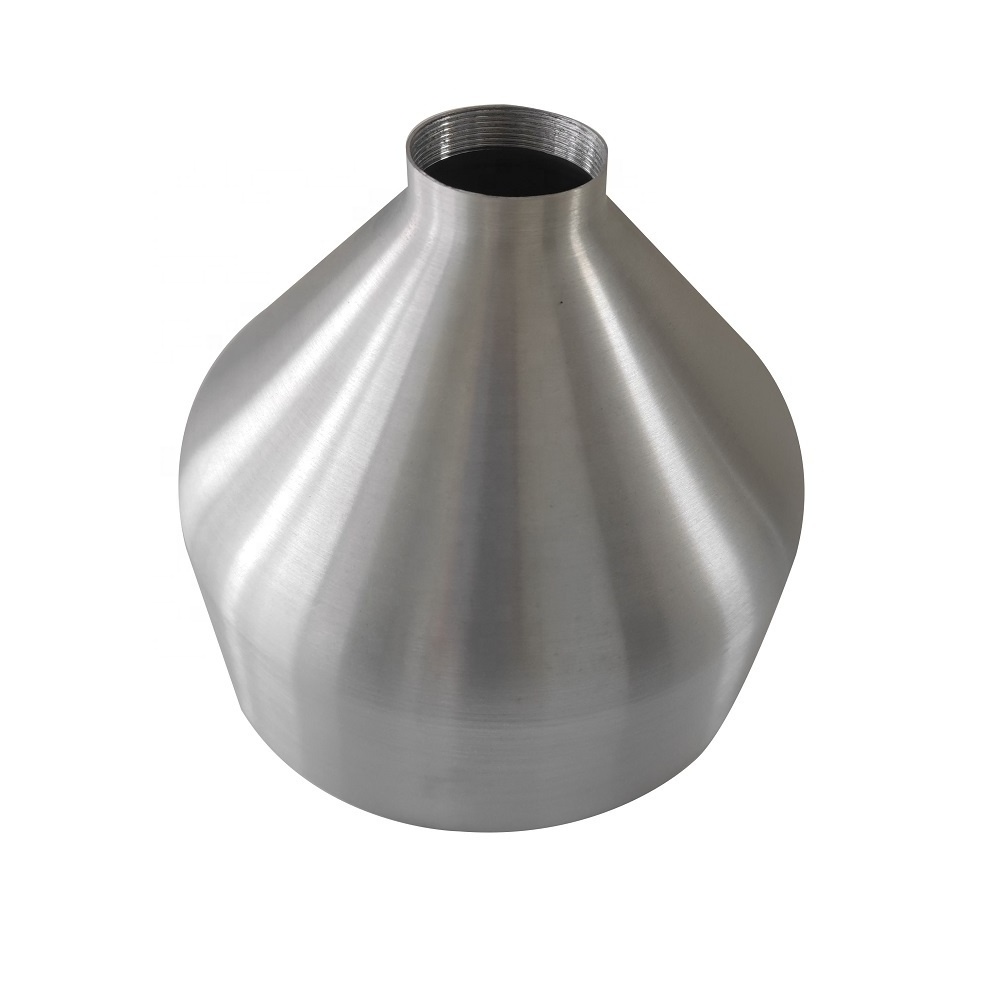 Contemporary customized aluminum parabolic brush lamp shade cover