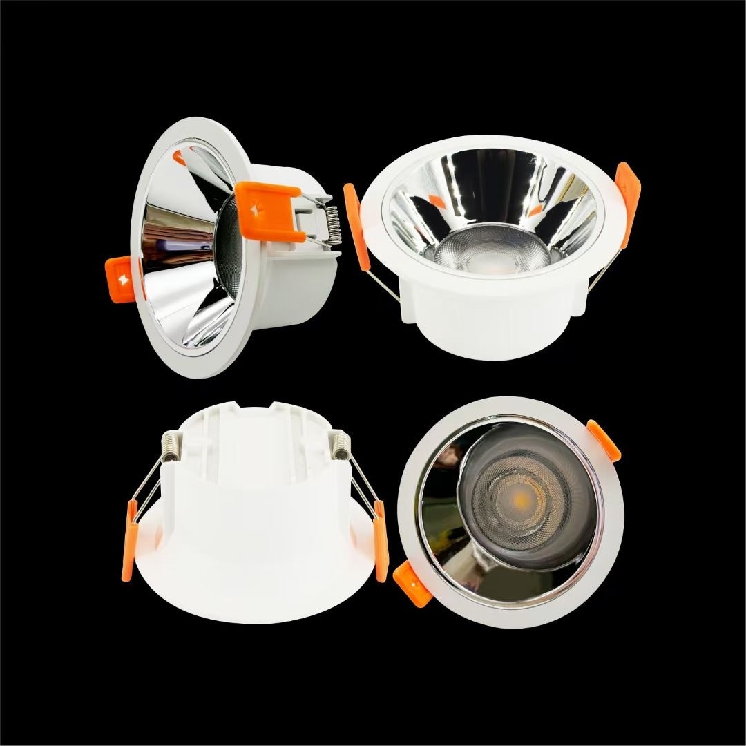 5W white black recessed down light 2700K