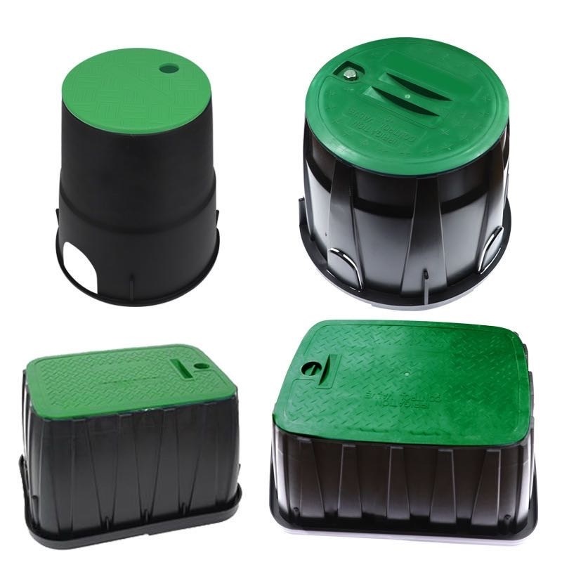 Green Plastic Ball Valve Water Underground Agricultural Irrigation Control Valve Box