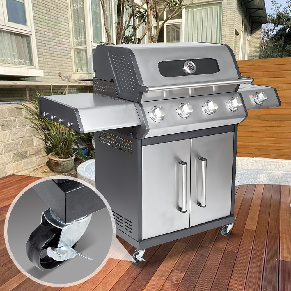 Stainless Steel Grill Smokeless Gas Heavy Duty Outdoor Barbecue Grill For Camping