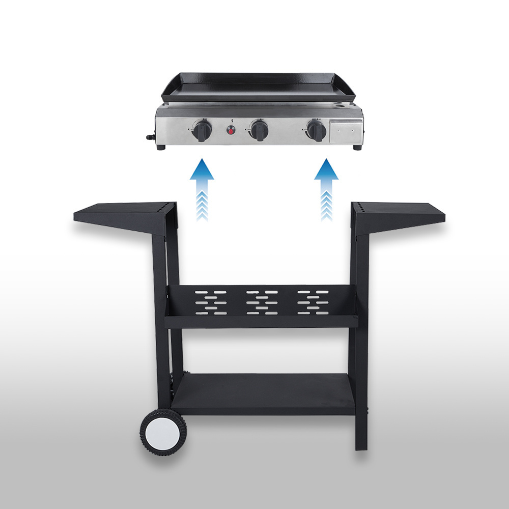 Flat Tope Grills 3 Burner  BBQ Grill Stove With Outdoor Cooking Party Stove For Outdoor Use