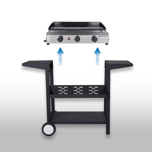 Flat Tope Grills 3 Burner  BBQ Grill Stove With Outdoor Cooking Party Stove For Outdoor Use