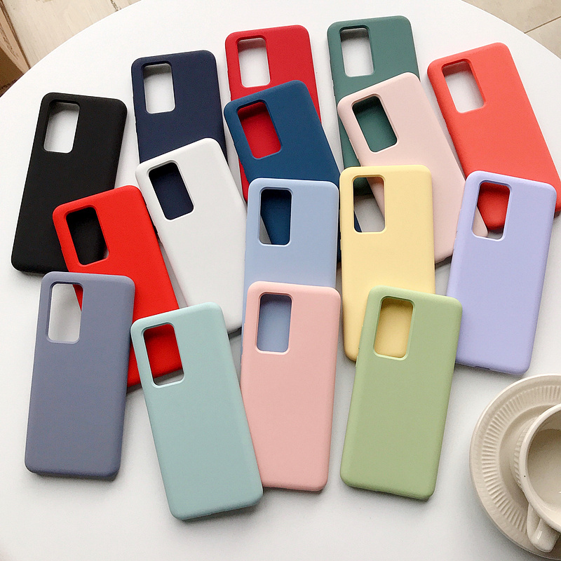 Case for Huawei P50 P40 P30 Mate 40 Mate30 Liquid Silicone Rubber Cell Phone Case for Huawei Nova for Honor